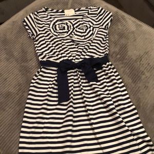 Kate Spade size xs navy striped dress